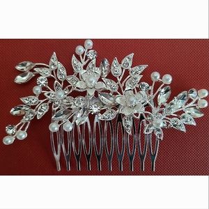 Silver & Pearl Bridal Hair Comb